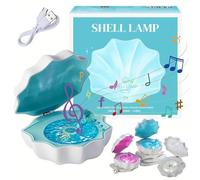 Shell Vinyl Speaker,Shell Speaker,Shell Bluetooth Speaker,Shell Lamp Speaker,Shell Wave Lamp Speaker,Waves Vinyl Bluetooth Speaker,Shell Ocean Vinyl Player,7 Natural Sound Effects (A)