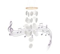 Shell Wind Chime for Outdoor - Coastal Wind Chime for the Patio | Boho Decoration Soothing Sounds Hanging for Senior Women Patio Indoor Garden Summer Decoration