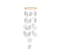 Shell Wind Chime Garden Ornament, Soothing Relaxing Sounds, 12.5cm, Wind Chimes Garden Hanging Decoration, Seashell W Ind Chime, Portable Lightweight Design, for Summer, Coastal, Home