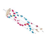 Shell Wind Chime with Plastic Ring Seashell Decorative Ornament for Home