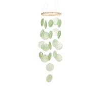 Shell Wind Chimes - Boho Coastal Windchime Decoration for Beach Houses, Natural Seashell Ornament with Soothing Sounds for Garden, Patio, Porch, Indoor Décor, Relaxation, Gift Ideas