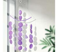 Shell Wind Chimes, Boho Decorative Shell Dream Catcher, Purple Wind Chime, Wind Chimes, Garden Decoration, for Outdoor Hanging, for Patio, Lawn, Garden