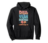Shell Yeah Beaches Laguna Beach California Seashell Pullover Hoodie