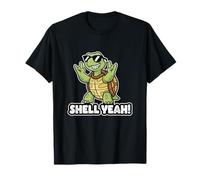 Shell Yeah Cute Turtle Funny Tortoise Pun Animal Wordplay T-Shirt