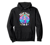 Shell Yeah Im 5 Mermaid Birthday Girl Party Pullover Hoodie