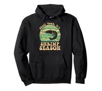 Shell Yeah it’s Shrimp Season Retro Meme Seafood Lovers Pullover Hoodie