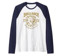Shellback 2025 Equator Crossing Design for the Year 2025 Raglan Baseball Tee