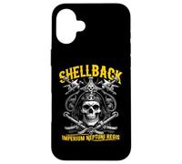 Shellback Equator Crossing Pirate Skull Nautical Design Case for iPhone 16 Plus