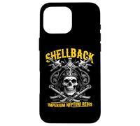 Shellback Equator Crossing Pirate Skull Nautical Design Case for iPhone 16 Pro Max