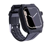 ShellBox Case Black Apple Watch 45 mm Case with Touch Protective Film and Band,IP68 Waterproof[Ultra-Multifunction] Protective Cover for Apple Watch Series S8 & S7