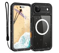 ShellBox Case for iPhone 17 Air Waterproof Magnetic Phone Cover, IP68 Full-Body Protection, Military-Grade Shockproof & Built-in Screen Camera Button Lens Protector, Underwater Filming, Black
