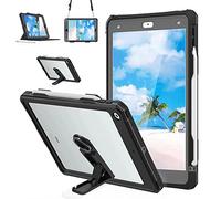 ShellBox Case iPad 10.2 8th Generation Case 2019/2020/2021 iPad 7th/8th/9th Generation Case,Waterproof Protective Case with Built-in Screen Heavy Duty Protective Case with Shoulder Strap, Black