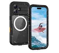 ShellBox Case Waterproof Dustproof for iPhone 17, 360 Full Body Military-Grade Drop Proof Shockproof Phone Cover, Fit Magnetic Wireless Accessories, Built-in Camera Button Screen Protector, Black