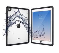 ShellBox Compatible for 2017/2018 Waterproof Case iPad 9.7 inch, iPad 6th Generation Shockproof Case Water Resistant IP68 360 Degree All Round Protective Ultra Slim Thin Dust/Snow Proof with Lanyard