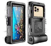 ShellBox IP68 Waterproof Phone Case Underwater Phone Pouch 15m Case with Lanyard for Swimming Snorkeling Raining Dustproof for iPhone 13 12 11 pro max Samsung Huawei Google OnePlus Xiaomi Redmi LG
