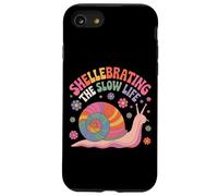 Shellebrating The Slow Life Rainbow Snail Floral Case for iPhone SE (2020) / 7/8