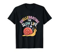 Shellebrating The Slow Life Snail Chill Vibes Value Graphic T-Shirt