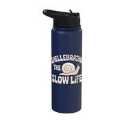 Shellebrating The Slow Life Snail Shell Slow Life Stainless Steel Insulated Water Bottle