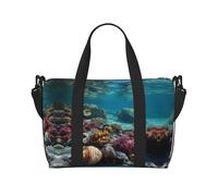 Shells and Corals Print Italy Flag Print Versatile Handbag for Travel,Hand-Held Crossbody Travel Bag for Your Every Need