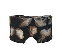 Shells and Jellyfish Print Print Soft Eye and Ear Muffs for Adults Sleeping Protection Cover for Travel Nap Relief