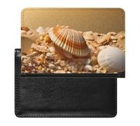 Shells And Sand Passport Cover Protector Rfid Blocking Passport Holder Id Card Holder Secure Travel Wallet Organizer for Passport Tickets Credit Cards, style, One Size