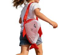 Shells Collecting Shark Design Cartoon Mesh Bag