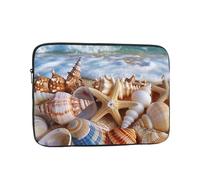 Shells on the beach Print Laptop Sleeve 15 inch, Ultra-Thin Computer Bag Notebook Computer Tablet Laptop Bag for Office Daily Commute