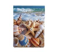 Shells on the beach Printed Laptop Sleeve Bag 13-Inch - Leather Laptop Sleeve Case Shockproof Protective Computer Cover Bag