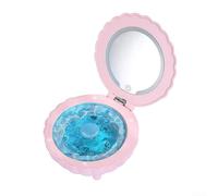 Shells Projector Lights, With Speaker Multicolour Mood Lamp, White Noise Machine Desktop Ornament Makeup Mirror (PINK)