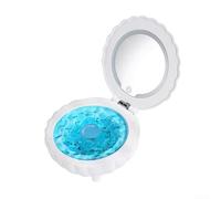 Shells Projector Lights, With Speaker Multicolour Mood Lamp, White Noise Machine Desktop Ornament Makeup Mirror (WHITE)