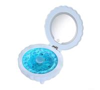 Shells Projector Lights, With Speaker Multicolour Mood Lamp, White Noise Machine Desktop Ornament Makeup Mirror (BLUE)
