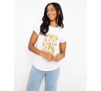 Shells T-Shirt in Stone Wash White