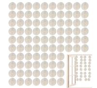 Shells with Hole 2 Inch - Natural Round Shell Pendant Set of 100 | Empty Decorative Bowls for Crafts Jewellery DIY | Wedding Birthday Home Party Decoration Pendant Accessories