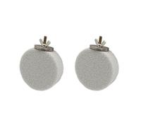 Shelltech Pumice Ledge Lava Ledge for Birds Chinchillas, Climbing Ledge Teeth Grinding Beak Grinding Block Perch Stand for Hamsters Chinchillas Parrots (Natural Color, S-Round 2 Pack)