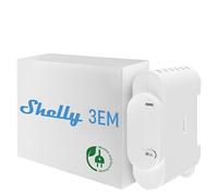 Shelly 3EM | 3-Channel WiFi Smart Energy Meter with Contactor Control - 120A (per channel) | Compatible with Alexa & Google Home | Remote control iOS Android App | Solar/Net Metering | No Hub Required