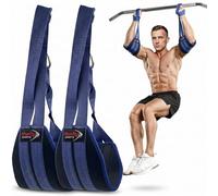 SHELLY Ab Slings Straps - Premium Hanging Ab Straps for Abdominal Muscle Building, Arm Support, Leg Raiser, Pull Up Bar Attachment, Heavy Duty Carabiners