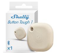 Shelly BLU Button Tough 1 Ivory - Bluetooth Button for Smart Scenes, Home Automation, IP54 Certified, Wide Range 10-30 m, Up to 4 Pre-Set Clicks, Remote Control, Gateway Required, BTHome Protocol