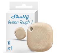 Shelly BLU Button Tough 1 Mocha - Bluetooth Button for Smart Scenes, Home Automation, IP54 Certified, Wide Range 10-30 m, Up to 4 Pre-Set Clicks, Remote Control, Gateway Required, BTHome Protocol