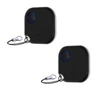 Shelly BLU Button1 | Pack of 2 | Bluetooth Controlled Action and Scene Activation Button Black | Home Automation | iOS Android App | Long Battery Life | LED Indicator | Long Range