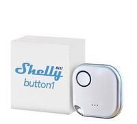 Shelly BLU Button1 - White, Bluetooth-Operated Action And Scene Activation Button, Home Automation, iOS Android App, Long Battery Life, LED Indication, Broad range