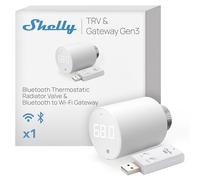 Shelly Blu TRV & Shelly Blu Gateway Gen3, Bluetooth Smart Radiator Thermostat, Precise Temperature Control, Rotatable Screen, Boost Mode, Long-lasting batteries, Bluetooth to Wi-FI Gateway Included