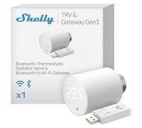 Shelly Blu TRV & Shelly Blu Gateway Gen3, Smart Radiator Thermostat, Precise temperature control, Rotatable Screen, Long-lasting batteries, Bluetooth to Wi-FI Gateway Included