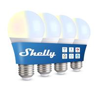 Shelly Duo Bulb E27 Gen3 - Wi-Fi Smart Bulb, 9W, 800lm, Tunable White 2700K-6500K, Dimmable, Night Mode, Consumption Monitoring, Lights Remote Control, Home Automation, No Hub Required (4 Pack)
