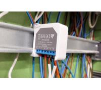 Shelly EM Gen3/Gen4 DIN Rail Mount, 3D Printed 35mm Snap-Fit (1, White) | Black & White Variants, No Screws Needed, PETG Plastic, Heat-Resistant, Easy Install & Remove