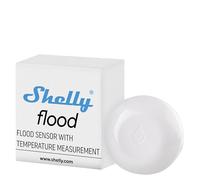 Shelly Flood Wireless Flood Sensor with Temperature Measurement, Home Automation, Drip and Leak Alarm Underfloor Heating Control, Compact design, Easy to use Battery life up to 18 months