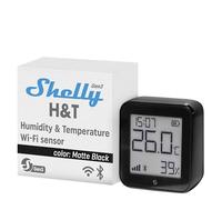 Shelly Temperature & Humidity Sensor H&T Gen3 – Wi‑Fi Smart Remote Monitoring, No Hub – Black