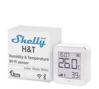 Shelly H&T Gen3 White | Wi-Fi Smart Temperature & Humidity Sensor | Remote Control & Monitoring | Smart Scenes | Notification Alerts | Free Data Storage Export | No Hub Required | Alexa & Google Home