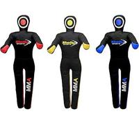 Shelly MMA Dummy Judo Grappling Dummy Punching Bag Brazilian BJJ JIU Jitsu Standing Position Dummy Wrestling Martial Arts Boxing Karate Training Dummies - Canvas - UNFILLED