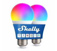 Shelly Multicolor Bulb E27 Gen3 - Wi-Fi Smart RGBW Bulb, 9W, 800lm, 16 Million Colours, Tunable White 2700K-6500K, Dimmable, Security, Lights Remote Control, Home Automation, No Hub Required (2 Pack)