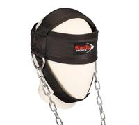 SHELLY Neck Harness for Weight Training Premium Neck Workout Builder Neck Exerciser Head Harness Injury Recovery with Adjustable Long Steel Chain and Strap Improve Muscle Strength